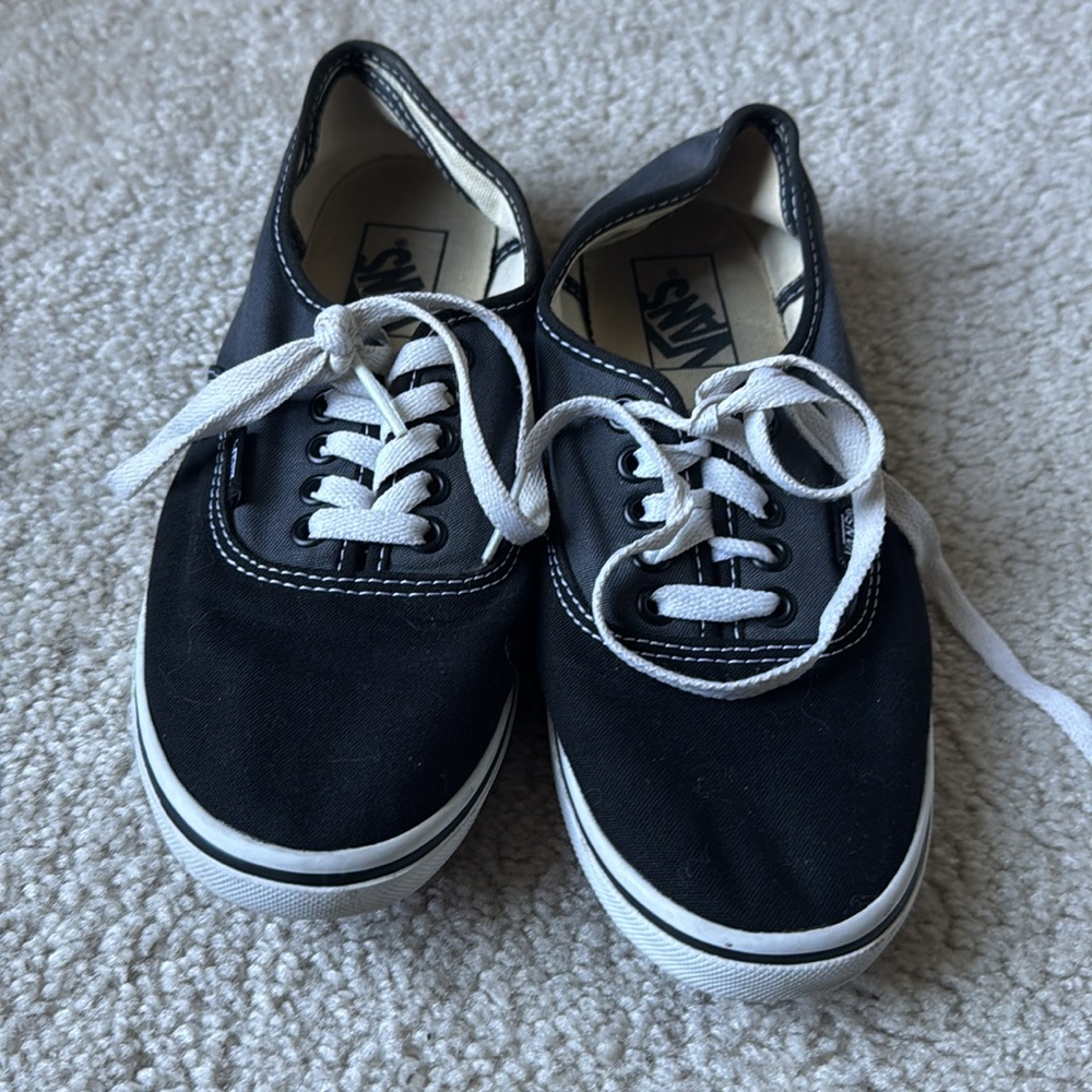 Vans black and gray size 8 sneakers - Picture 2 of 7